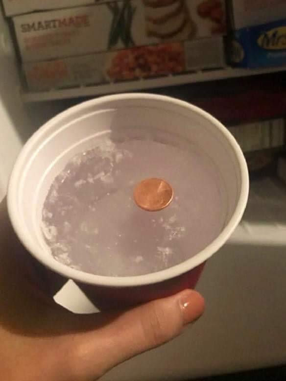 Why you should always put a coin in the freezer before you leave home