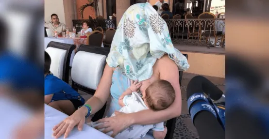 Stranger asked breastfeeding mom to ‘cover up’ and she gives perfect response to him
