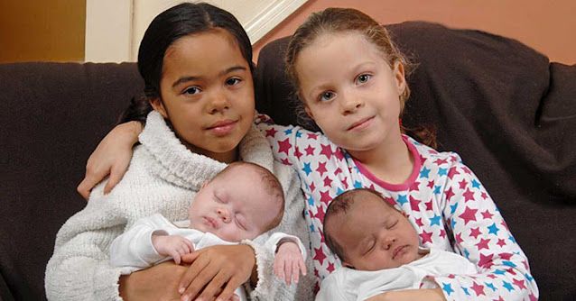 Family beat million-to-one odds after second set of twins with different skin colors – 'It's amazing'