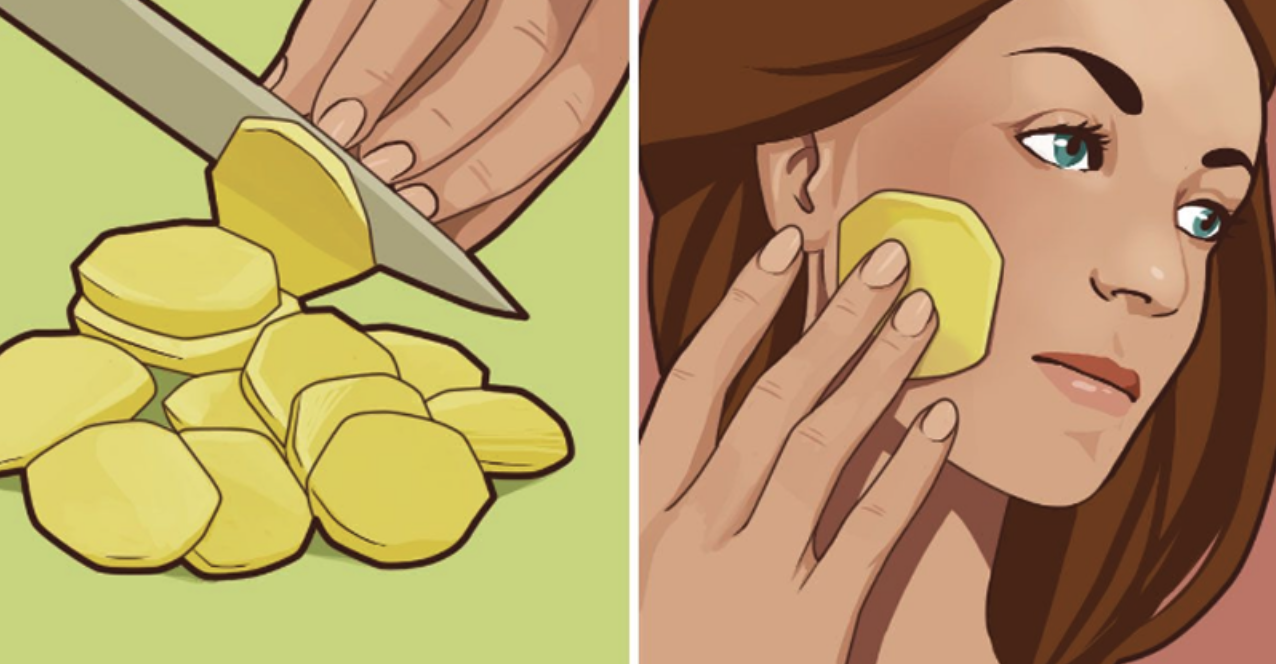Rub A Potato Slice On Your Face Each Night – How It Helps Will Surprise You