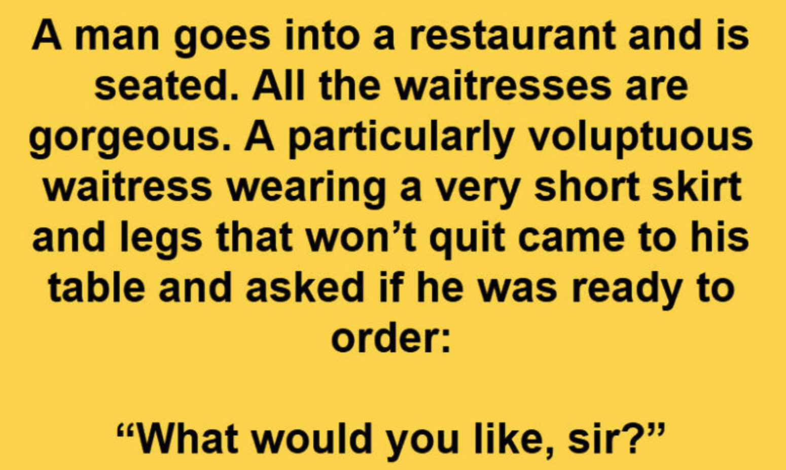 Waitress’ Response To Customer After “”Inappropriate”” Order Request..