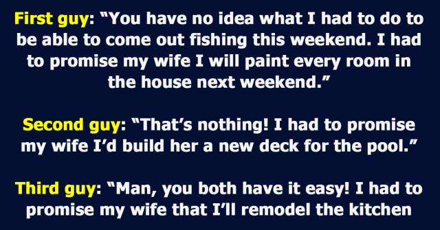 4 Married Guys Start Talking About Their Wives While Fishing